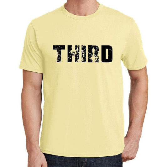 Third Mens Short Sleeve Round Neck T-Shirt 00043 - Yellow / S - Casual