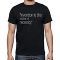 Thorstein Veblen quote t shirts,"Invention is the moth",t shirts men,black