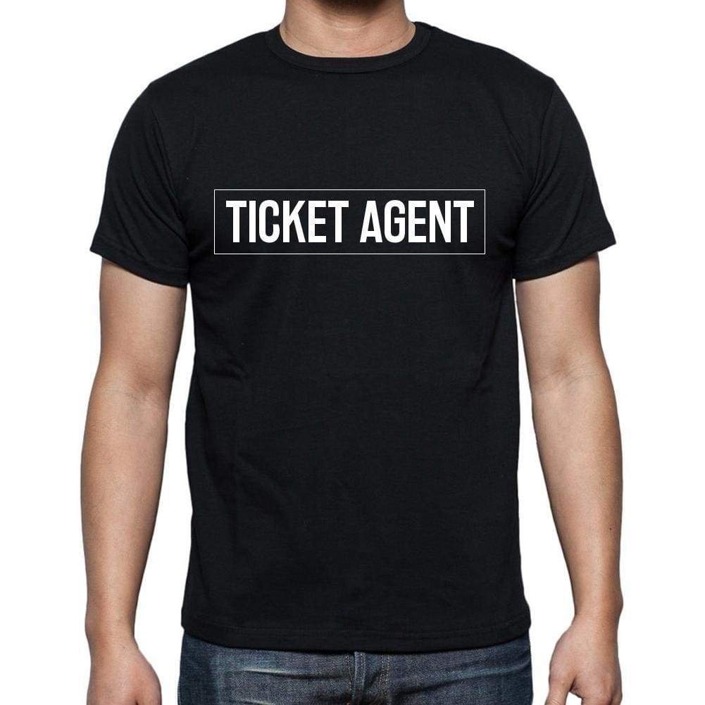 Ticket Agent T Shirt Mens T-Shirt Occupation S Size Black Cotton - T-Shirt