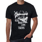 Tigers Real Men Love Tigers Mens T Shirt Black Birthday Gift 00538 - Black / Xs - Casual