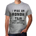 TILER What happened, Grey, Men's Short Sleeve Round Neck T-shirt, gift t-shirt 00319