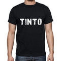 tinto Men's Short Sleeve Round Neck T-shirt , 5 letters Black , word 00006