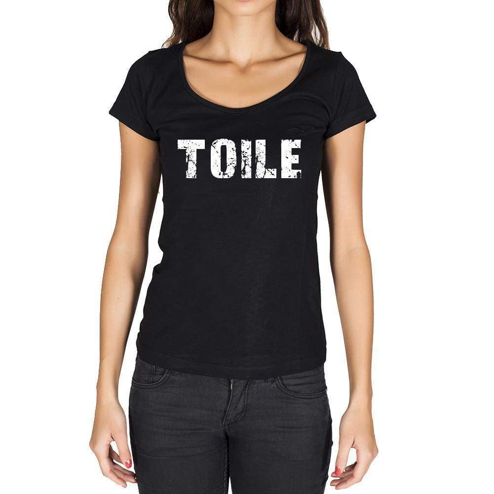 Toile French Dictionary Womens Short Sleeve Round Neck T-Shirt 00010 - Casual