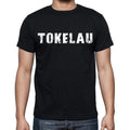 tokelau Men's T-Shirt Short Sleeve Round Neck Black t shirt for men