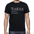 Tom Wolfe quote t shirts,"A cult is a religion with no",t shirts men,black