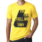 Tony You Can Call Me Tony Mens T Shirt Yellow Birthday Gift 00537 - Yellow / Xs - Casual