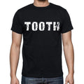 tooth , white letters, Men's Short Sleeve Round Neck T-shirt 00007