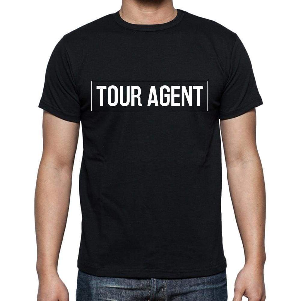 Tour Agent T Shirt Mens T-Shirt Occupation S Size Black Cotton - T-Shirt