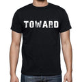 toward , white letters, Men's Short Sleeve Round Neck T-shirt 00007