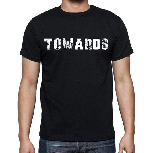 Towards White Letters Mens Short Sleeve Round Neck T-Shirt 00007