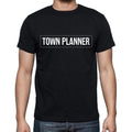 Town Planner t shirt, mens t-shirt, occupation, S Size, Black, Cotton