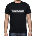 Training Advisor t shirt, mens t-shirt, occupation, S Size, Black, Cotton