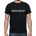 Transport Consultant t shirt, mens t-shirt, occupation, S Size, Black, Cotton