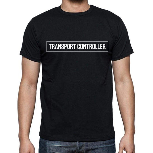 Transport Controller T Shirt Mens T-Shirt Occupation S Size Black Cotton - T-Shirt