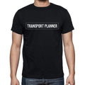 Transport Planner t shirt, mens t-shirt, occupation, S Size, Black, Cotton
