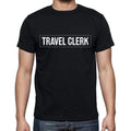 Travel Clerk t shirt, mens t-shirt, occupation, S Size, Black, Cotton