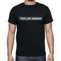 Travelling Showman t shirt, mens t-shirt, occupation, S Size, Black, Cotton