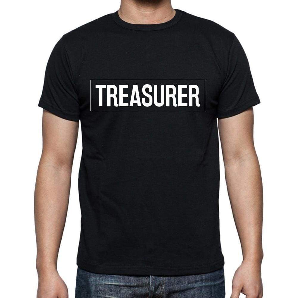Treasurer T Shirt Mens T-Shirt Occupation S Size Black Cotton - T-Shirt