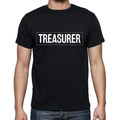 Treasurer t shirt, mens t-shirt, occupation, S Size, Black, Cotton
