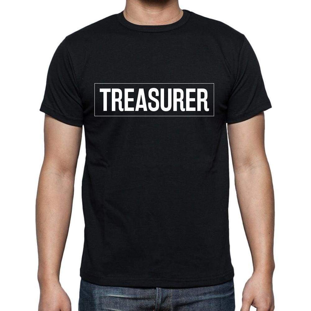 Treasurer T Shirt Mens T-Shirt Occupation S Size Black Cotton - T-Shirt