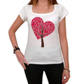 Tree of hearts, Tshirt, White Women's T-shirt 00157