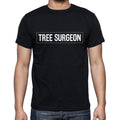 Tree Surgeon t shirt, mens t-shirt, occupation, S Size, Black, Cotton