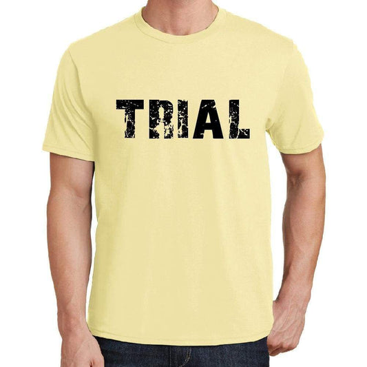 Trial Mens Short Sleeve Round Neck T-Shirt 00043 - Yellow / S - Casual