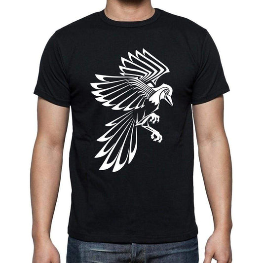 Tribal Bird Tattoo Black Gift T Shirt Mens Tee Black 00166