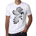 Tribal Bird Tattoo, Men's White tee, 100% Cotton 00162