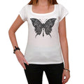 Tribal Butterfly Tattoo 1 Women's Short Sleeve Scoop Neck Tee 00161