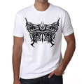 Tribal Butterfly Tattoo, Men's White tee, 100% Cotton 00162