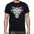 Tribal Dragon Face Tattoo Black, Gift T shirt, Men's tee, Black 00166