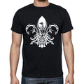 Tribal Fleur De Lis Tattoo Black, Gift T shirt, Men's tee, Black 00166
