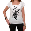 Tribal Flower Tattoo Women's Short Sleeve Scoop Neck Tee 00161