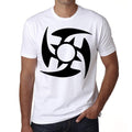 Tribal Star Tattoo, Men's White tee, 100% Cotton 00162