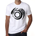 Tribal Tattoo 4, Weißes Herren-T-Shirt, 100 % Baumwolle 00162