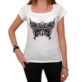 Trible butterflies and roses tattoo Women's Short Sleeve Scoop Neck Tee 00161