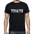 triste, Französisches Wörterbuch, Herren-Kurzarm-Rundhals-T-Shirt 00009