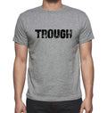 TROUGH, Grey, Men's Short Sleeve Round Neck T-shirt 00018