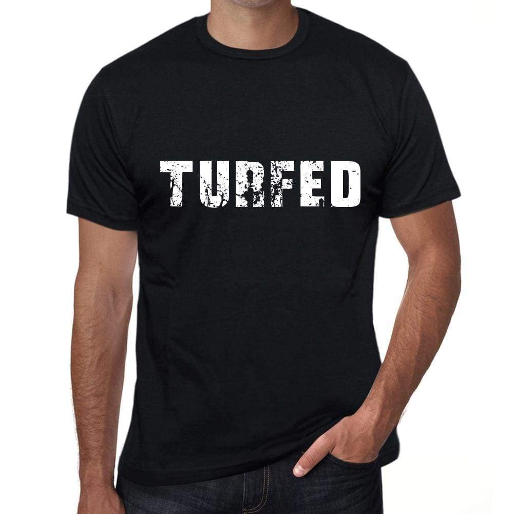Turfed Mens Vintage T Shirt Black Birthday Gift 00554 - Black / Xs - Casual