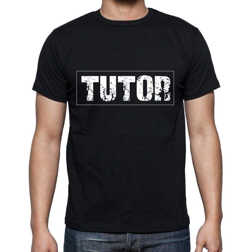 Tutor T Shirt Mens T-Shirt Occupation S Size Black Cotton - T-Shirt