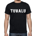 tuvalu Men's T-Shirt Short Sleeve Round Neck Black t shirt for men