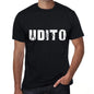 Udito Mens T Shirt Black Birthday Gift 00551 - Black / Xs - Casual