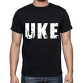 uke men t shirts,Short Sleeve,t shirts men,tee shirts for men,cotton,black , 3 letters