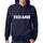 Unisex Printed Graphic Cotton Hoodie Popular Words Exchange French Navy - French Navy / Xs / Cotton - Hoodies