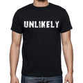 unlikely , white letters, Men's Short Sleeve Round Neck T-shirt 00007