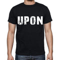 upon , white letters, Men's Short Sleeve Round Neck T-shirt 00007