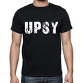 upsy Men's Short Sleeve Round Neck T-shirt , 4 letters Black