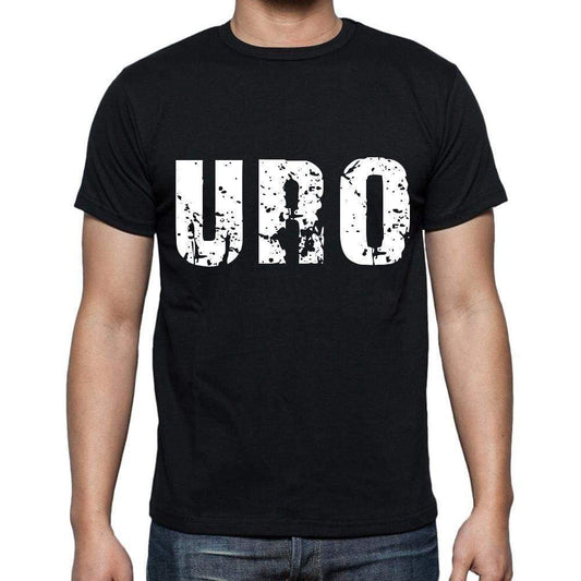 Uro Men T Shirts Short Sleeve T Shirts Men Tee Shirts For Men Cotton Black 3 Letters - Casual