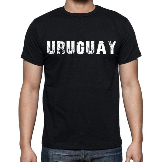 Uruguay T-Shirt For Men Short Sleeve Round Neck Black T Shirt For Men - T-Shirt